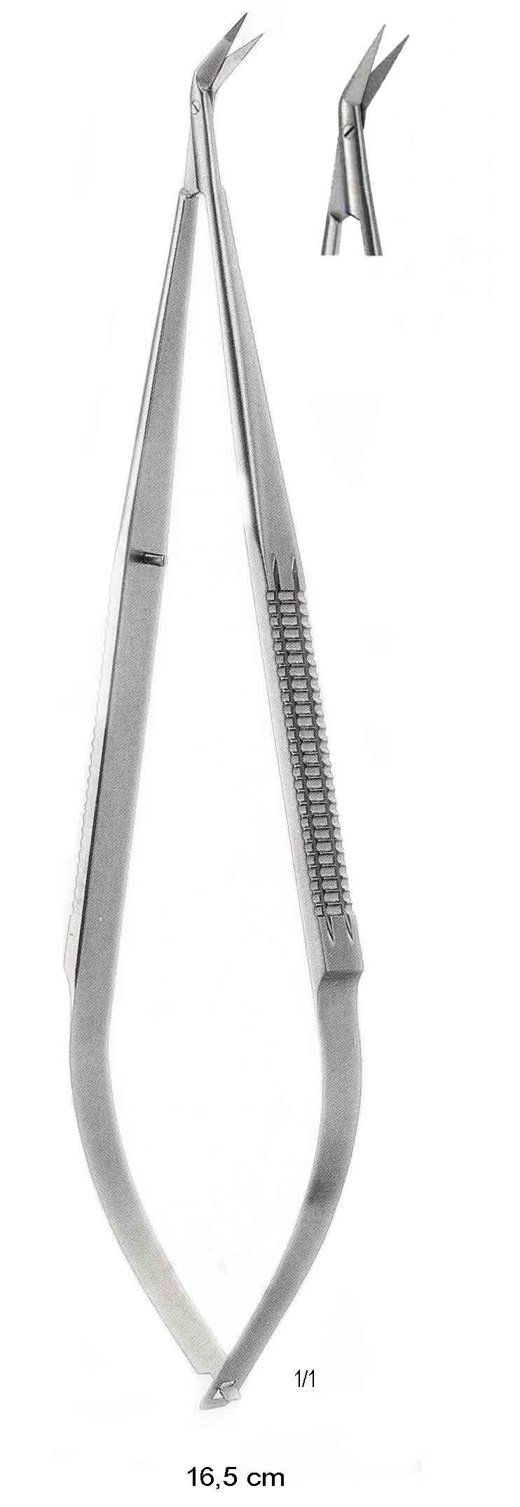 MİKRO MAKAS EĞRİ  25º 16.5 CM  